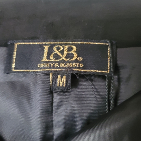 Lucky & Blessed Stud Velvet Mini Skirt in  Black Size Medium - Picture 8 of 12